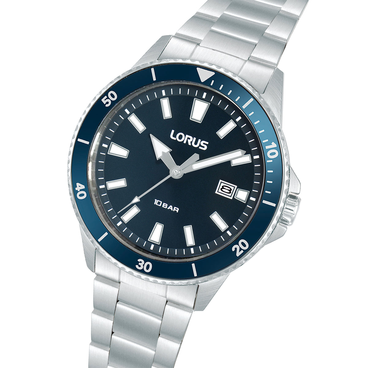 Lorus - Men Silver Stainless Steel Strap Watch - RH901SX9