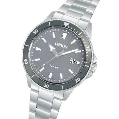 Lorus - Men Silver Stainless Steel Strap Watch - RH907SX9
