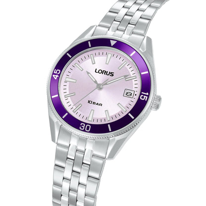 Lorus Womens Silver Stainless Steel Watch-RH941SX9