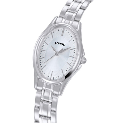 Lorus Womens Silver Stainless Steel Watch-RRX83JX9