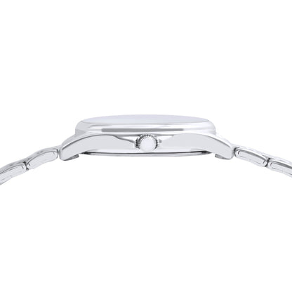 Lorus Womens Silver Stainless Steel Watch-RRX83JX9