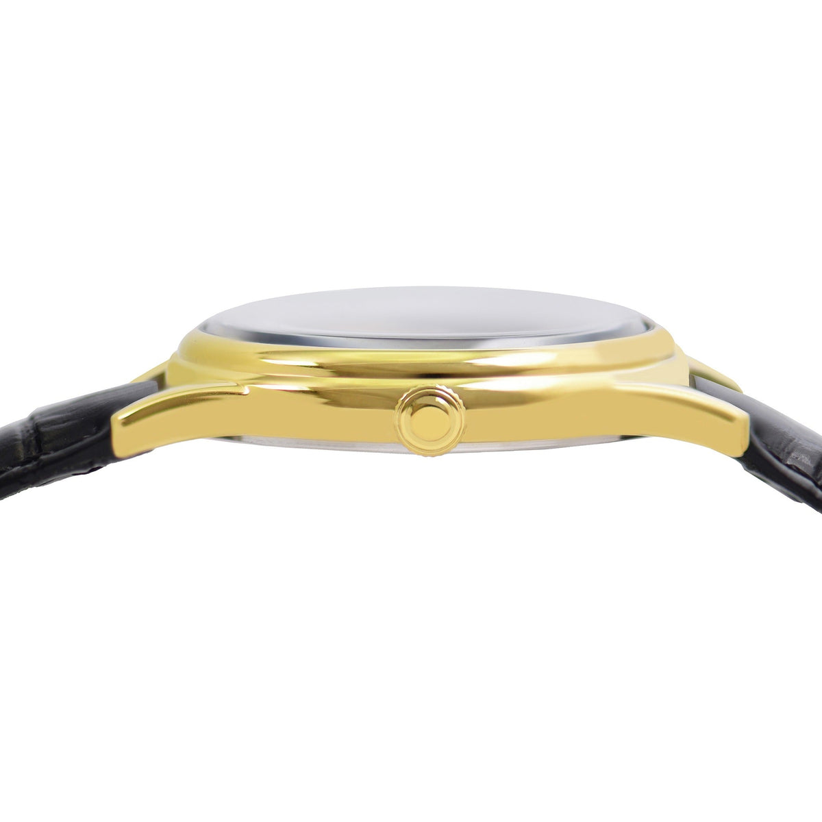 Lorus Mens Black Leather Watch-RS902EX9