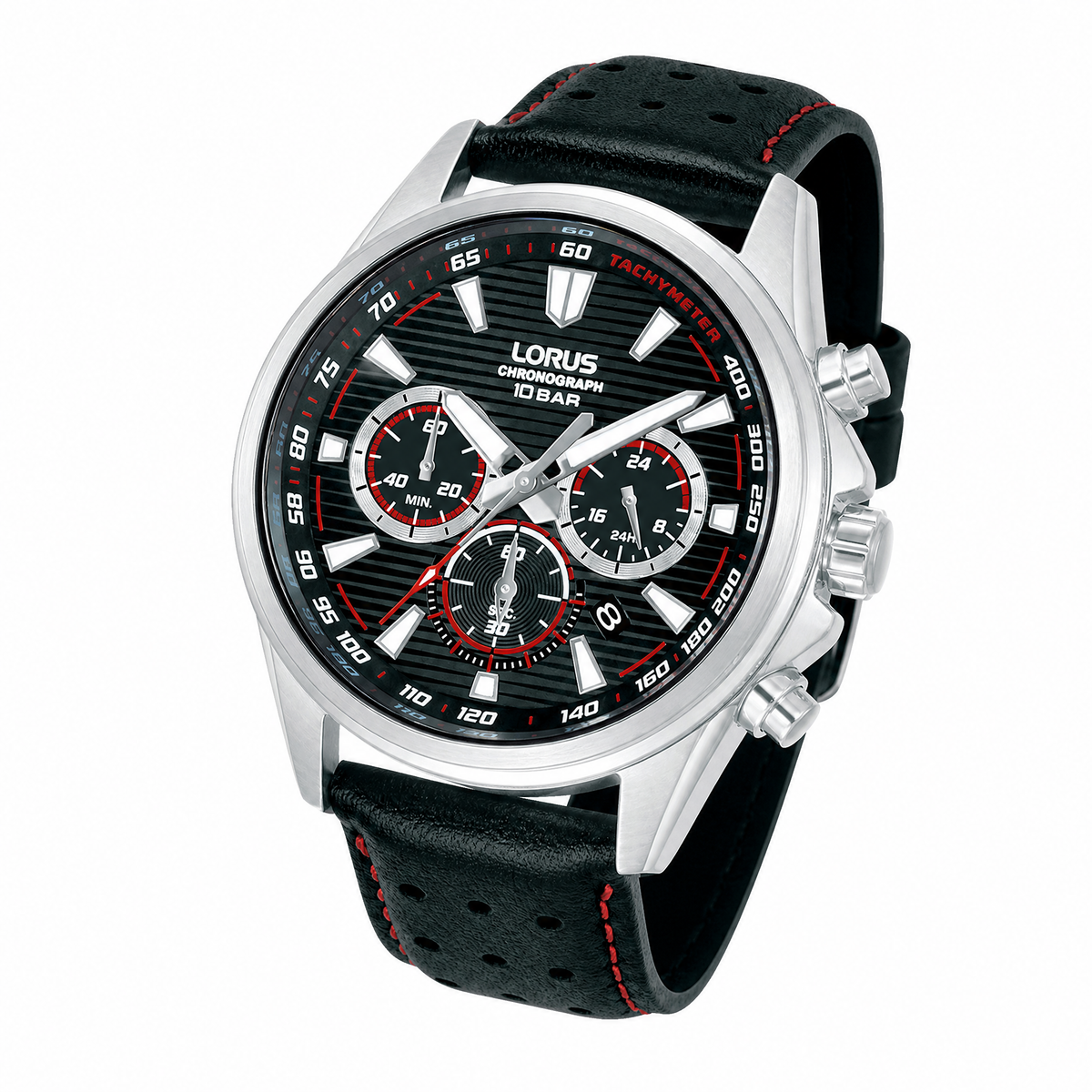 Lorus Mens Sport Silver Stainless Steel Watch-RT325LX9