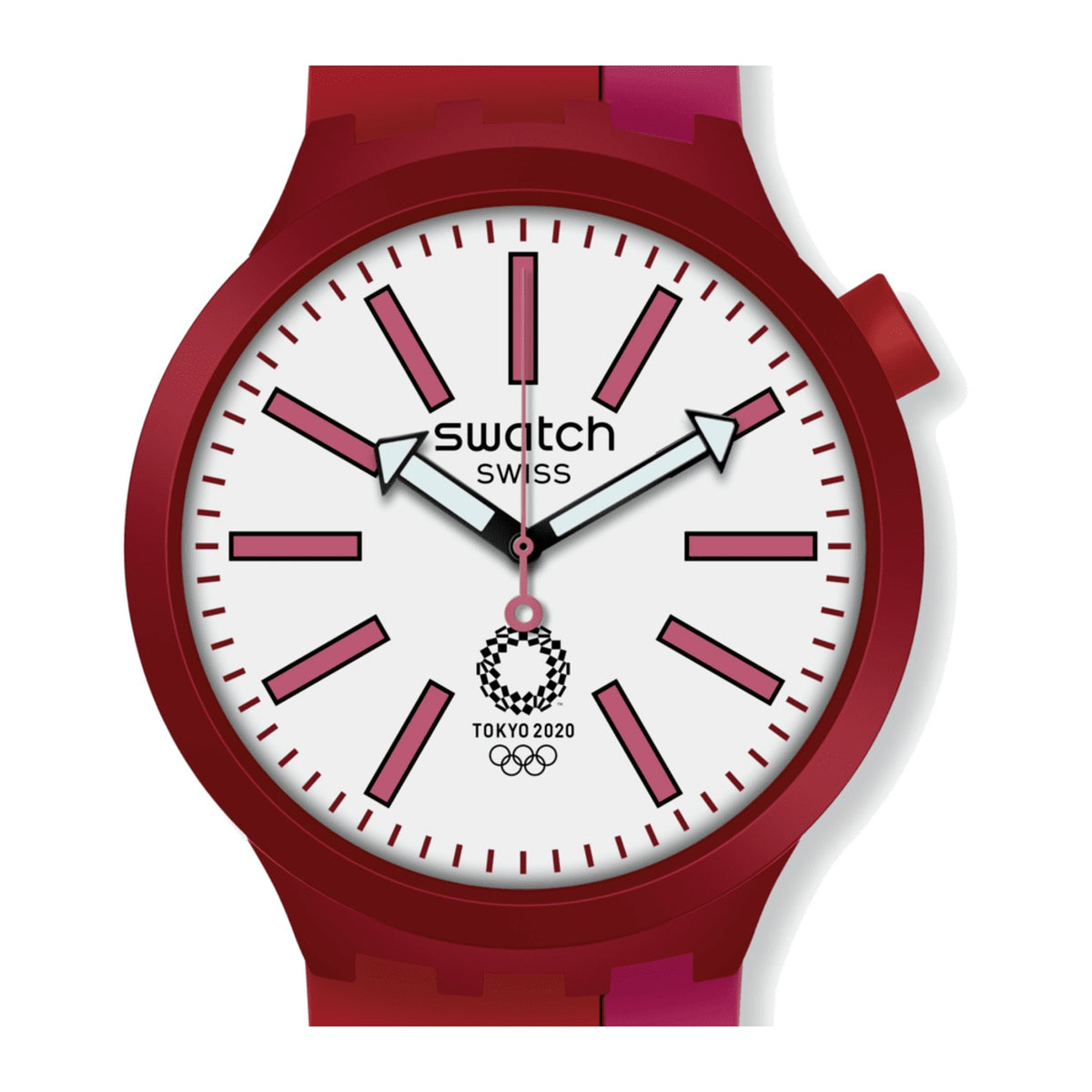 Swatch Rubber Red Unisex Watch-SO27Z101