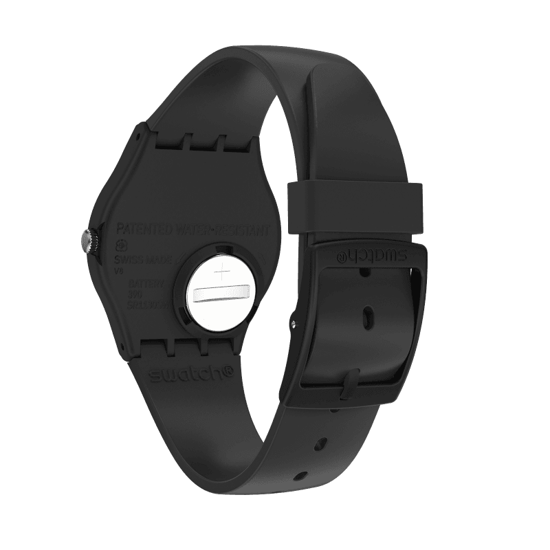 Swatch-Db2L Watch Black Unisex Rubber Watch-SO28B102