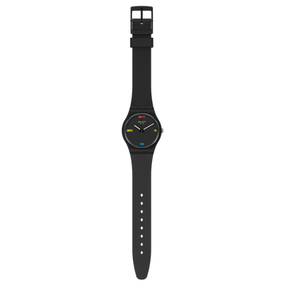 Swatch-Db2L Watch Black Unisex Rubber Watch-SO28B102