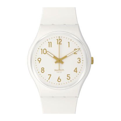 Swatch - Unisex White Rubber Strap Watch - SO28W111-5300