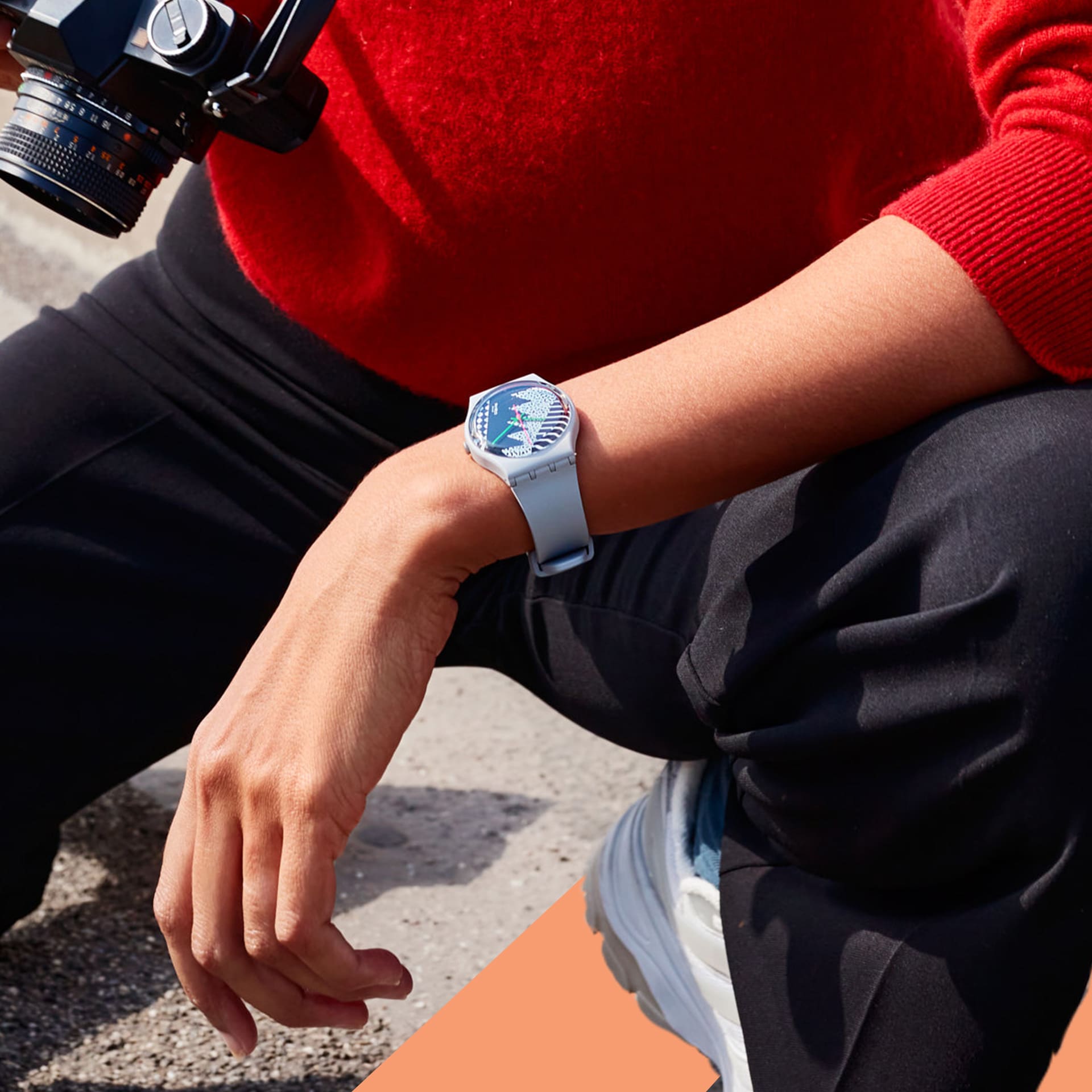 Swatch-Gre_Mem L Grey Unisex Rubber Watch-SO32M102