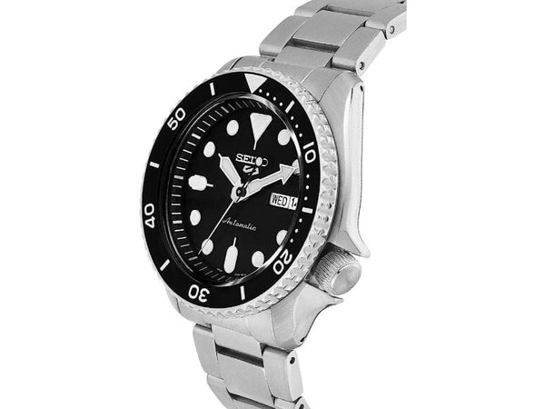 Seiko 5 Mens Silver Stainless steel Watch-SRPD55K1