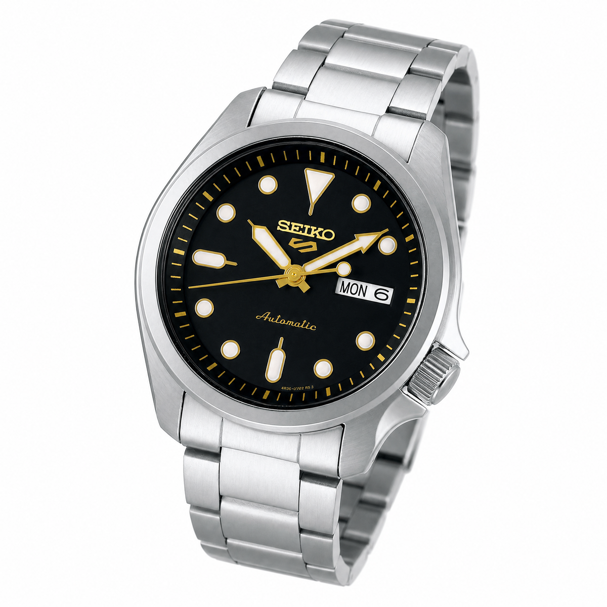 Seiko - Men Silver Stainless Steel Strap Watch - SRPE57K1