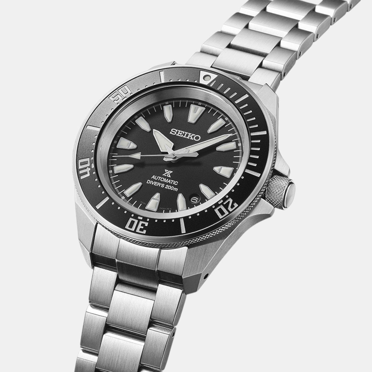 Seiko - Men Silver Stainless Steel Strap Watch - SRPL13K1