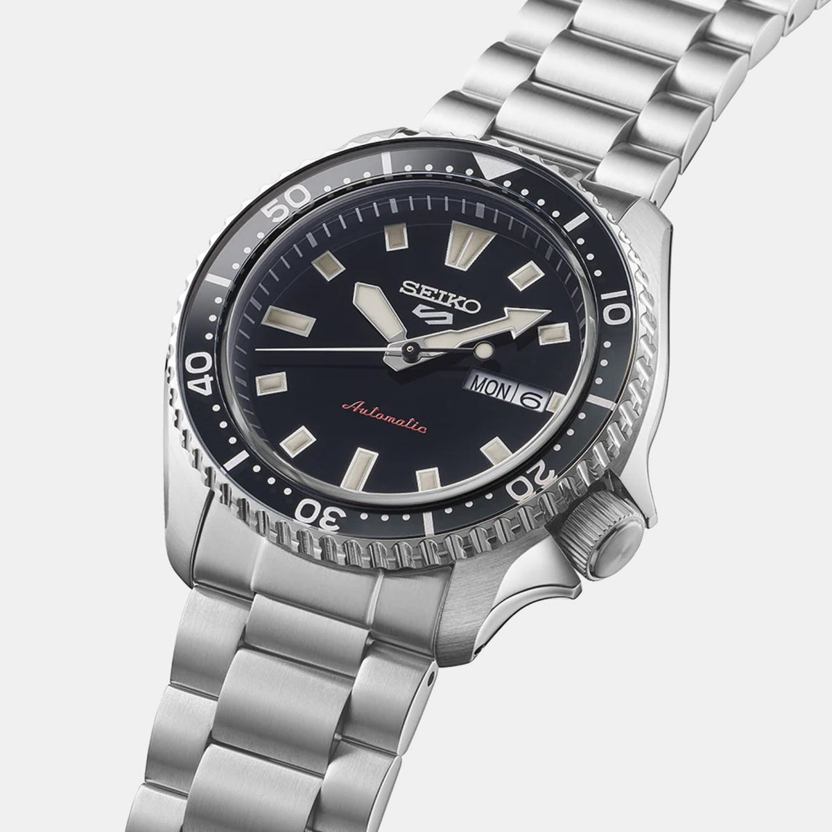 SEIKO 5 SPORTS SRPL85K1-The Iconic SKX Legacy refined-SSteel Silver& Black