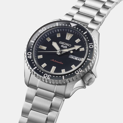 SEIKO 5 SPORTS SRPL85K1-The Iconic SKX Legacy refined-SSteel Silver& Black