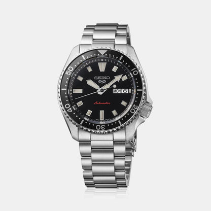 SEIKO 5 SPORTS SRPL85K1-The Iconic SKX Legacy refined-SSteel Silver& Black