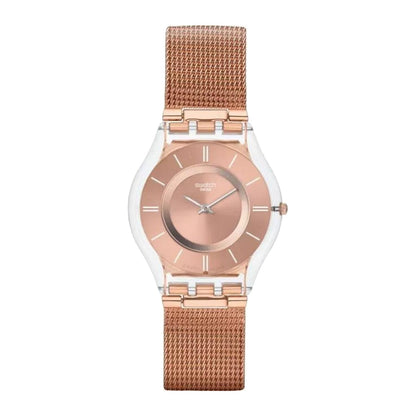 Swatch - Unisex Gold Stainless steel Strap Watch - SS08K104M