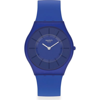 Swatch-Deep Acqua Blue Unisex Rubber Watch-SS08N102