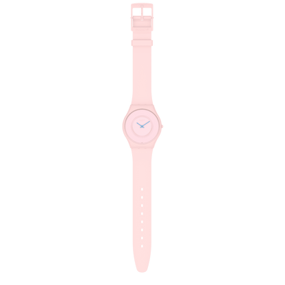 Swatch-Caricia Rosa Pink Unisex Rubber Watch-SS09P100