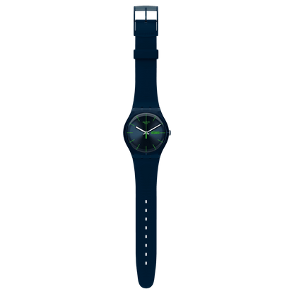 Swatch-Blue Rebel Blue Unisex Rubber Watch-SUON700