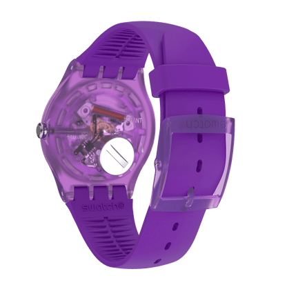 Swatch-Purple Rebel Purple Unisex Rubber Watch-SUOV702