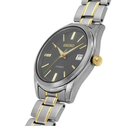 Seiko Titanium Classic Mens Silver Stainless steel Watch-SUR377P1
