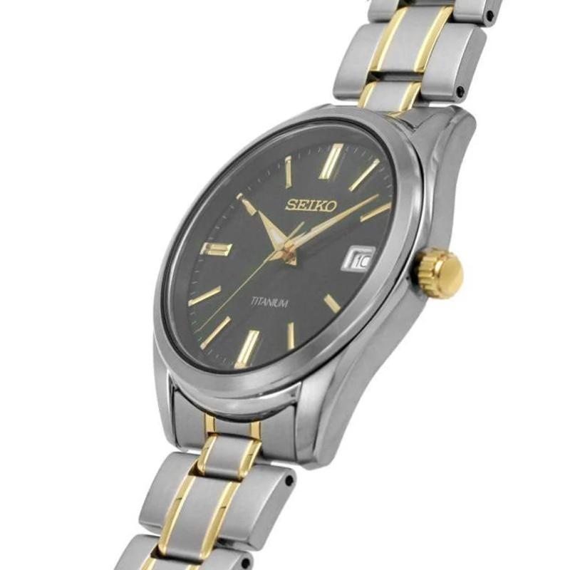 Seiko Titanium Classic Mens Silver Stainless steel Watch-SUR377P1