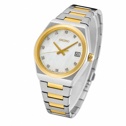 Seiko - Women Two Tone Strap Watch - SUR604P1