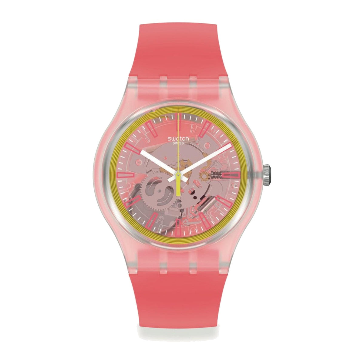 Swatch-Fragole Pay! Red Unisex Rubber Watch-SVIK104-5300
