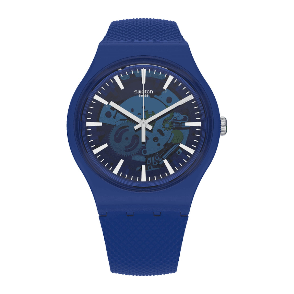 Swatch-Ocean Pay! Blue Unisex Rubber Watch-SVIN103-5300