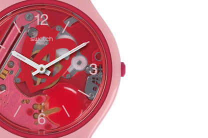 Swatch-Skinamour Pink Unisex Rubber Watch-SVOP100
