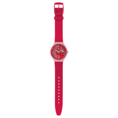 Swatch-Skinamour Pink Unisex Rubber Watch-SVOP100