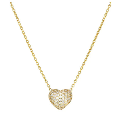 Nomination LifePoetry Gold Heart Necklace with Cubic Zirconia