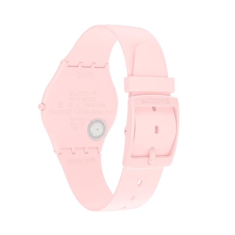 Swatch-Caricia Rosa Pink Unisex Rubber Watch-SS09P100