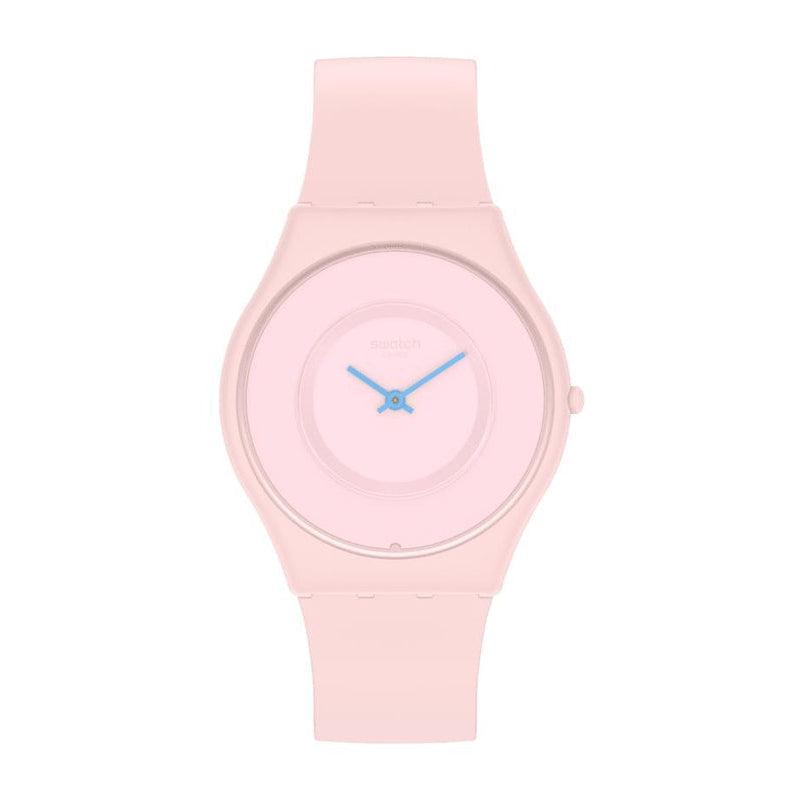 Swatch-Caricia Rosa Pink Unisex Rubber Watch-SS09P100