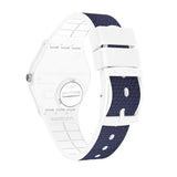 Swatch-Navy Light Blue Unisex Rubber Watch-GW715