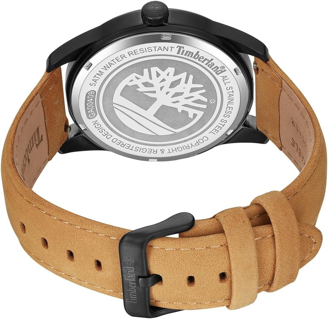 Timberland Eastport Mens Brown Leather Watch-TDWGA0040903