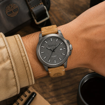 Timberland Mohegan Mens Leather Watch