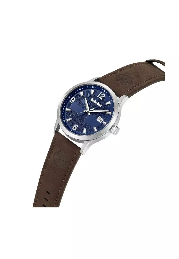 Timberland Trumbull Mens Brown Leather Watch-TDWGB0109002
