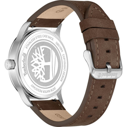 Timberland Trumbull Mens Brown Leather Watch-TDWGB0109002