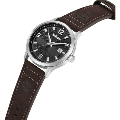 Timberland Trumbull Mens Brown Leather Watch-TDWGB0109003