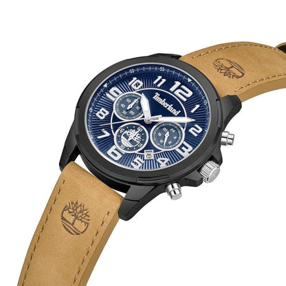Timberland Pyperville Mens Brown Leather Watch-TDWGC9010001
