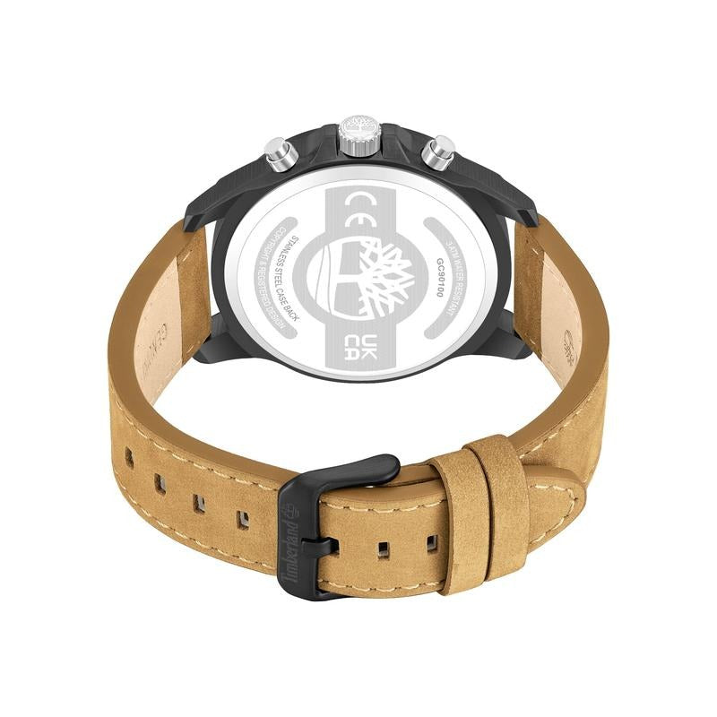 Timberland Pyperville Mens Brown Leather Watch-TDWGC9010001