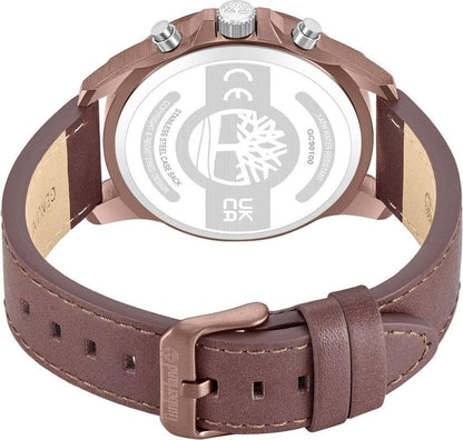Timberland Pyperville Mens Brown Leather Watch-TDWGC9010003