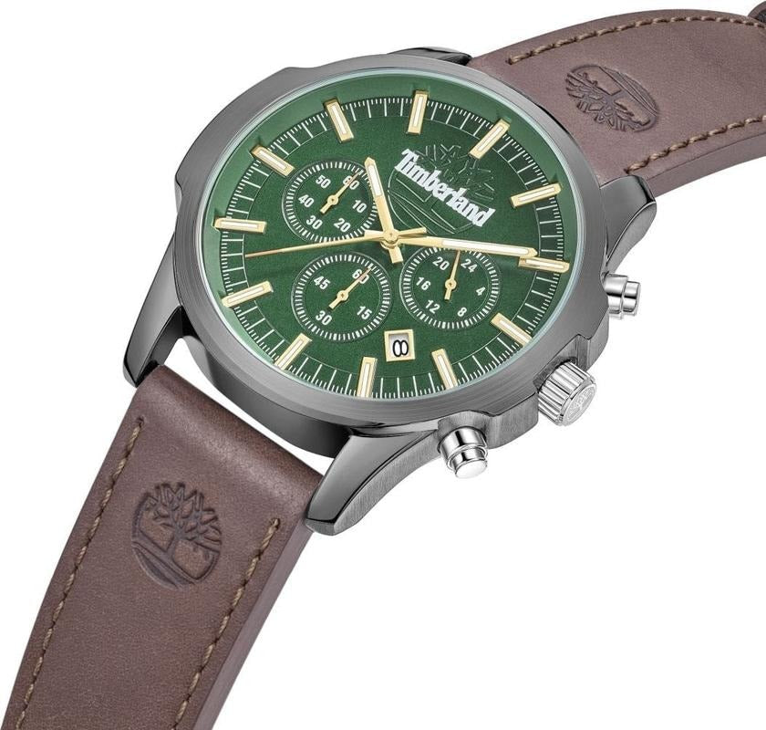 Timberland Kol Saati Mens Brown Leather Watch-TDWGC9010903