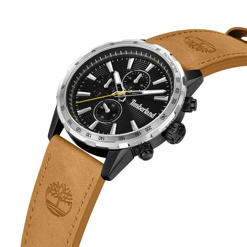 Timberland Kennebunk Mens Brown Leather Watch-TDWGF0041541