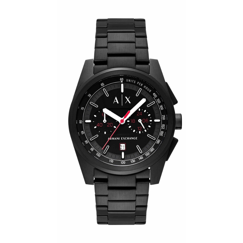 Armani Exchange Parker Black Stainless steel Mens Watch-AX2864