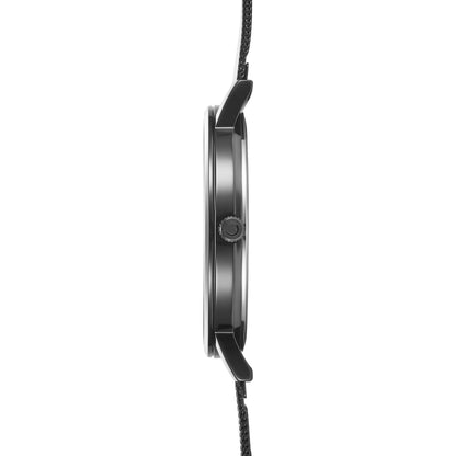 Obaku - Men Black Stainless Steel Strap Watch - V248GXBBMB
