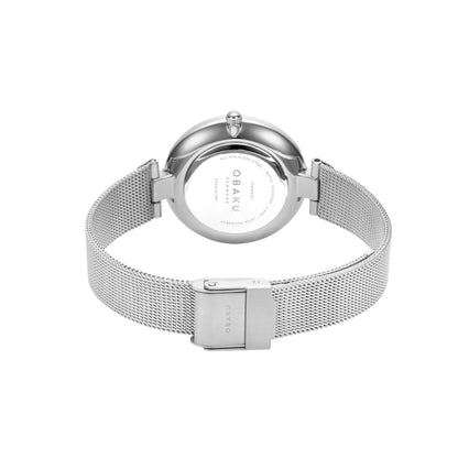 Obaku - Women Black Stainless Steel Strap Watch - V256LXBBMB