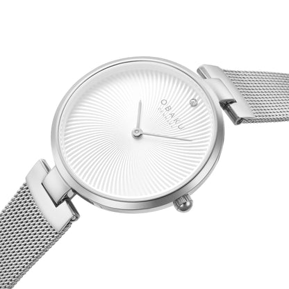 Obaku - Women Black Stainless Steel Strap Watch - V256LXBBMB
