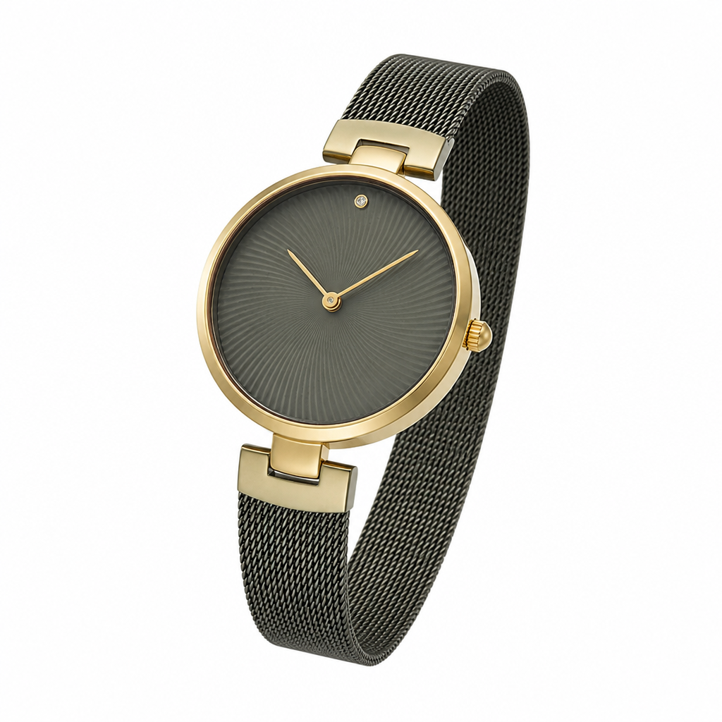Obaku - Women Black Stainless Steel Strap Watch - V256LXBBMB