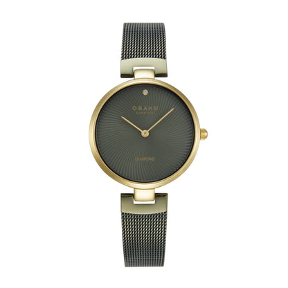 Obaku - Women Black Stainless Steel Strap Watch - V256LXBBMB